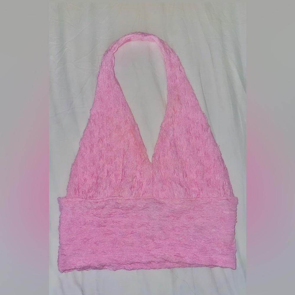 Shein Size S, or Xs light pink crop top